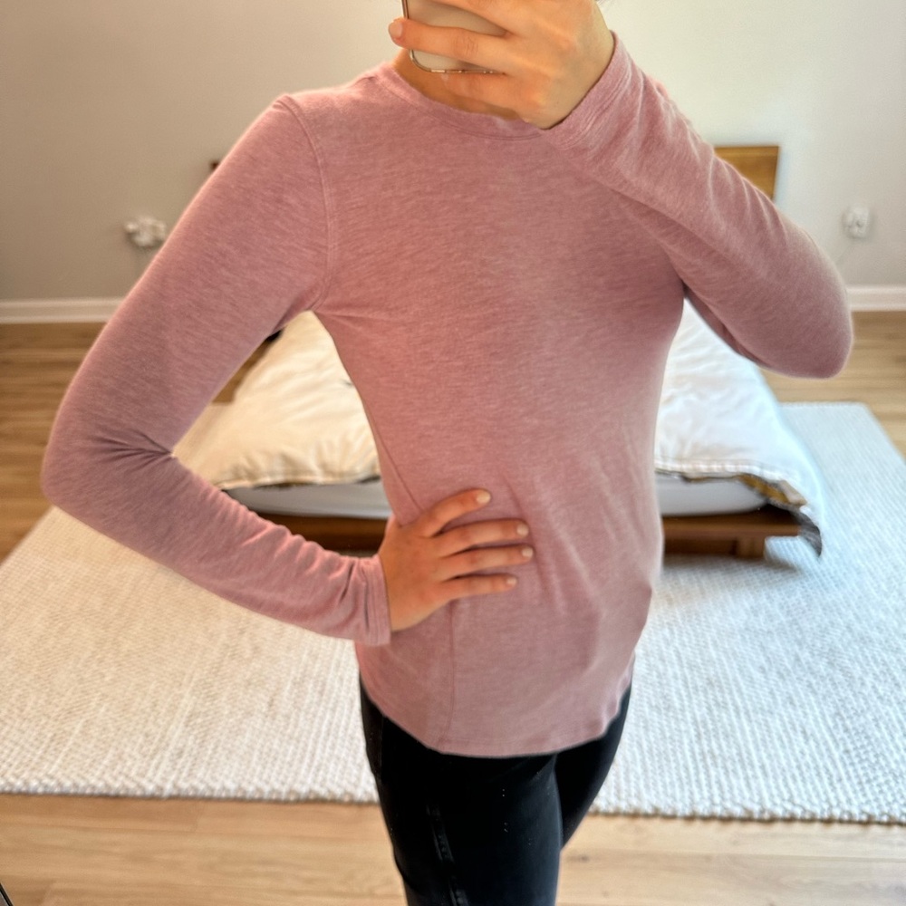 Lululemon Pink Long Sleeve Shirt